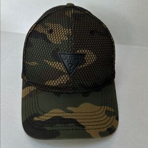 Guess Camouflage Trucker Hat with Mesh